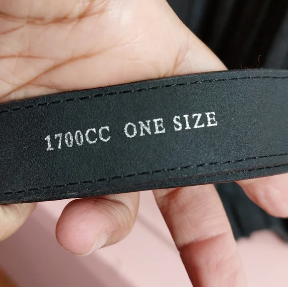 Silver & Black Snakeskin Belt adjustable Rhinestone Embellished One Size OSFA - Picture 7 of 8